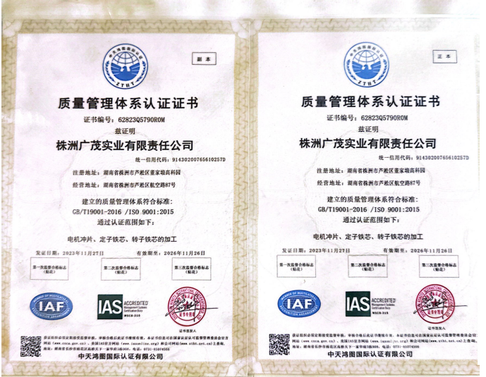 Quality Management System Certification